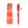 Neo - Boucle d'oreille clip Acier Orange