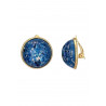 Natika - Boucle d'oreille clip Bleue