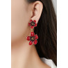 Nona - Boucle d'oreille clip Rouge