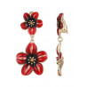 Nona - Boucle d'oreille clip Rouge