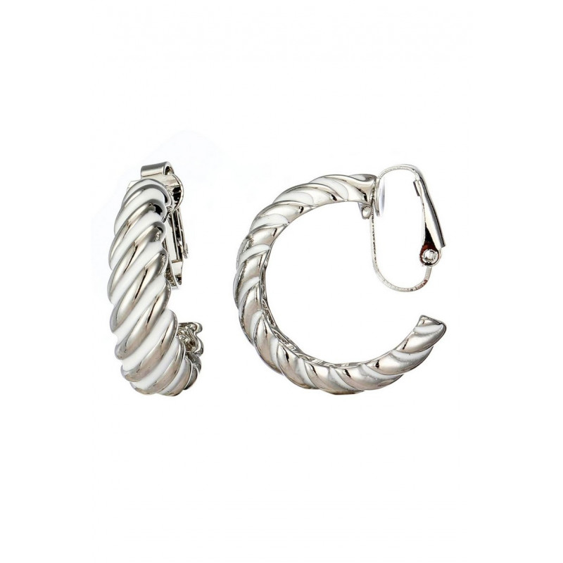 Nomusa - Boucle d'oreille clip Blanche