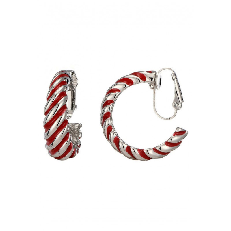 Nomusa - Boucle d'oreille clip Rouge