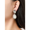 Nora - Boucle d'oreille clip Noire