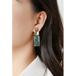 Noemin - Boucle d'oreille clip Violette