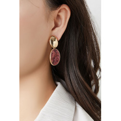 Noelle - Boucle d'oreille clip Bleue