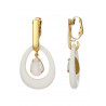 Ngozi - Boucle d'oreille clip Blanche