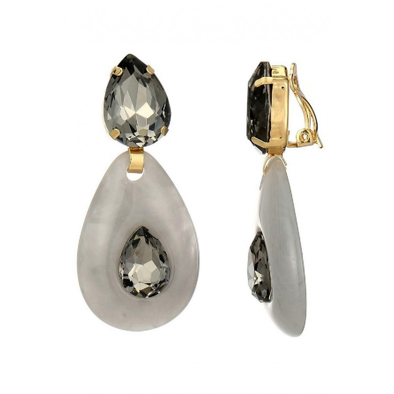 Nuani - Boucle d'oreille clip Grise