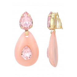 Nuani - Boucle d'oreille clip Rose