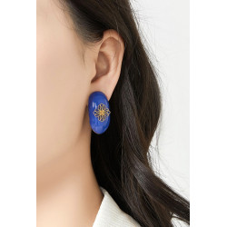 Zelpha - Boucle d'oreille clip Turquoise