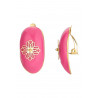 Zelpha - Boucle d'oreille clip Rose