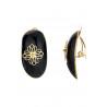 Zelpha - Boucle d'oreille clip Noire