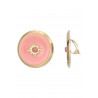 Zhaklina - Boucle d'oreille clip Rose