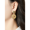 Zisel - Boucle d'oreille clip Blanche