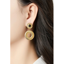 Zisel - Boucle d'oreille clip Orange