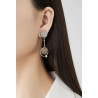 Lusie - Boucle d'oreille clip Noire