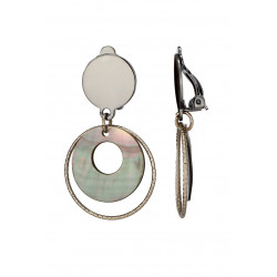 Saito - Boucle d'oreille clip Noire