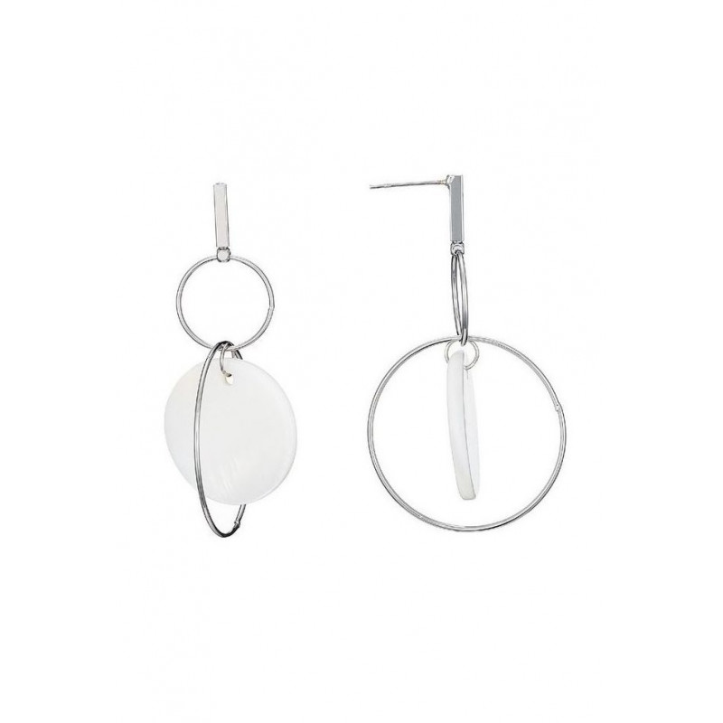 Maddie - Boucles d'oreilles tige blanc