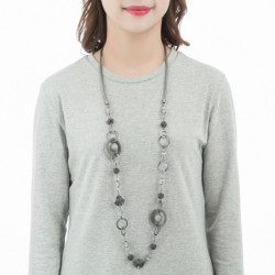 Giulia - Sautoir gris