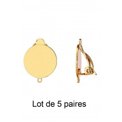 Tête de clip en Laiton Rond...