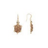 Paula - Boucles d'oreilles tige marron