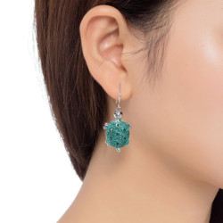 Paula - Boucles d'oreilles tige vert 2
