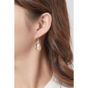Galianne Boucle d'oreille dormeuse noire