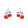 Luna - Boucles d'oreilles tige rouge