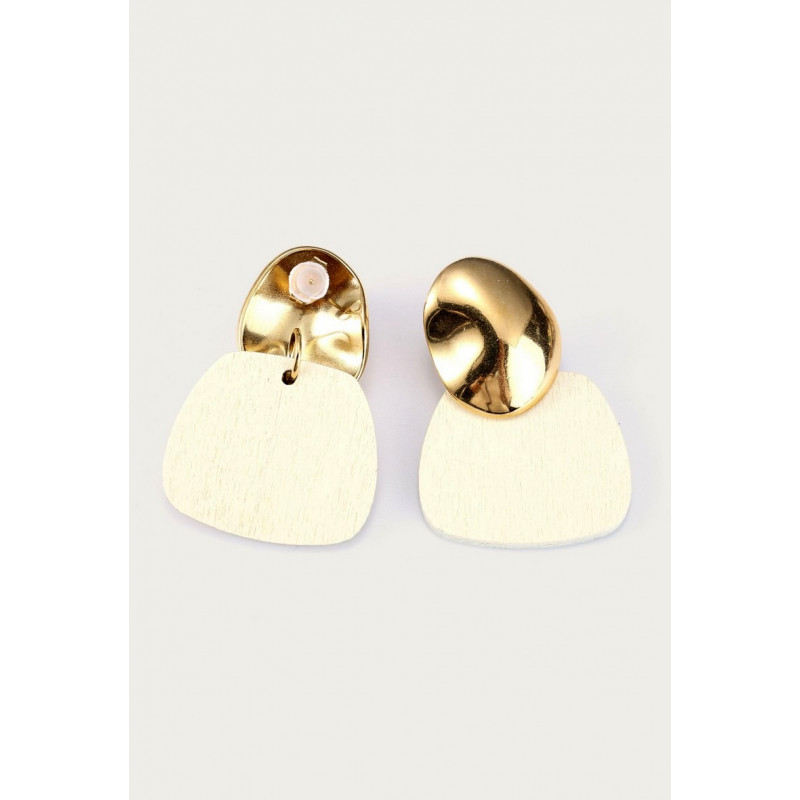 Yakaza - Boucle d'oreille tige Acier blanche