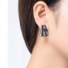 Amell - boucle d'oreilles clip gris