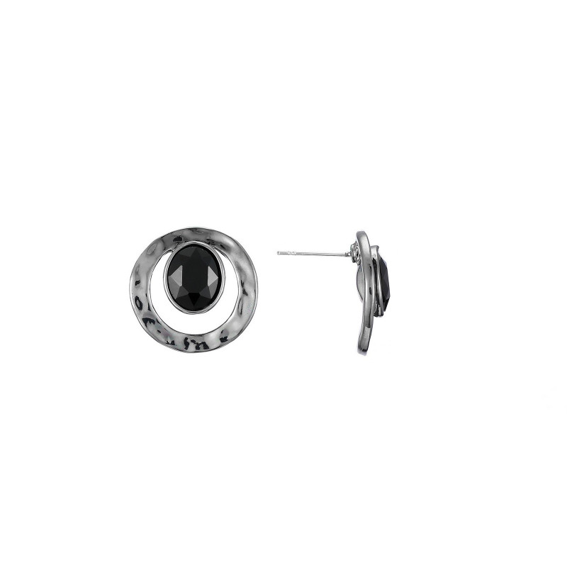 Aki - Boucle d'oreille noir