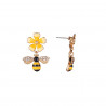 Linoa - Boucles d'oreilles tige jaune