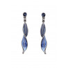 Garance - Boucles d'oreilles tige bleu