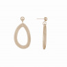 Thabata - Boucle d'oreille tige Taupe