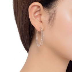 Hefina - Boucle d'oreille doré rose