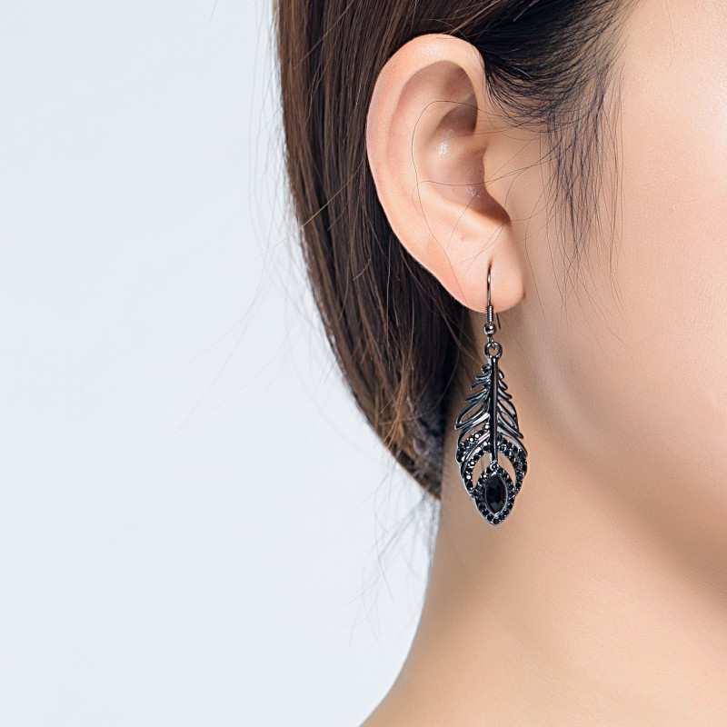 Walida - Boucle d'oreille noire