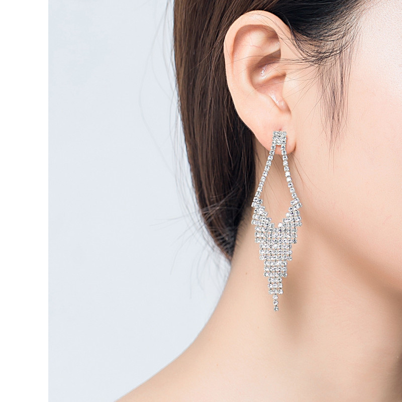 Wenona - Boucle d'oreille tige argentée