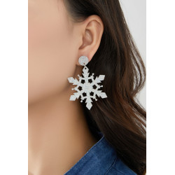 Neige - Boucle d'oreille tige