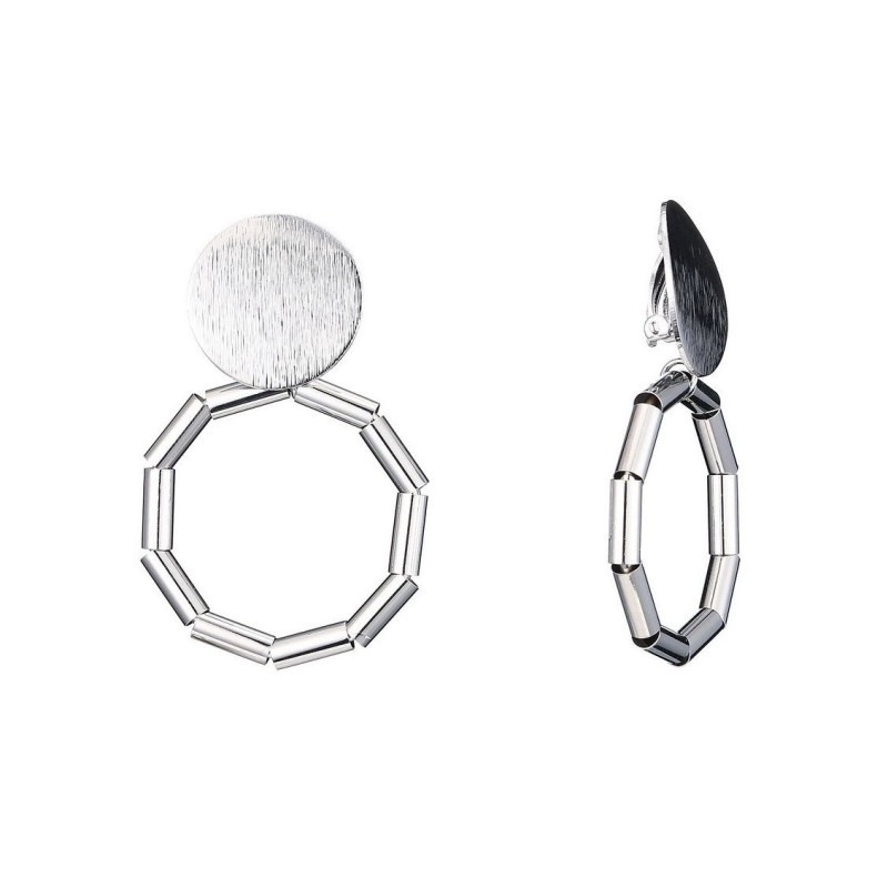 GRACY - BOUCLES D'OREILLES Clips argenté