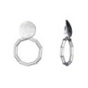 GRACY - BOUCLES D'OREILLES Clips argenté