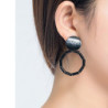 GRACY - BOUCLES D'OREILLES Clips noir