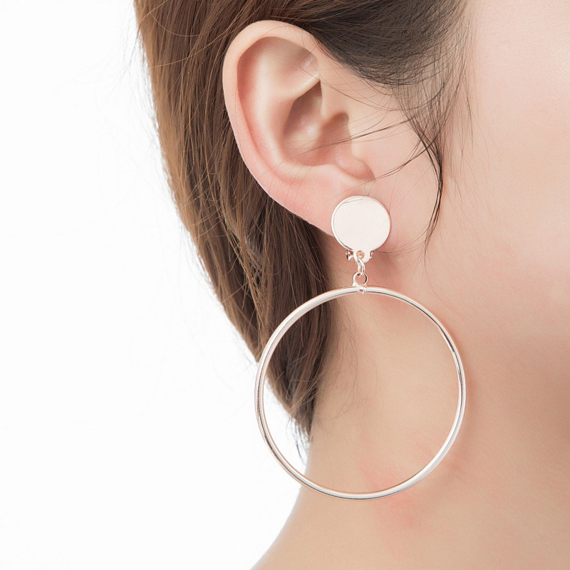 Ines - Boucles d'oreilles clip rose
