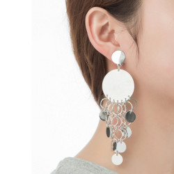 HALLEY - boucle d'oreille a clips argenté 2