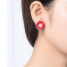 boucle oreille clip-1901006-rouge