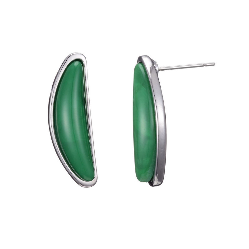 boucle oreille tige-1901003-vert