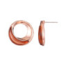 Camille - Boucle d'oreille tige marron