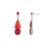 boucle oreille tige-1901022-rouge