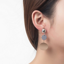 boucle oreille clip-1901332-marron gris