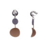 boucle oreille clip-1901332-marron gris