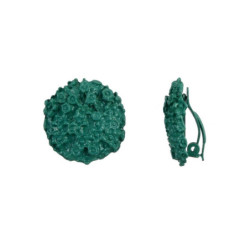 Amber - Boucle d'oreille a clips vert 2