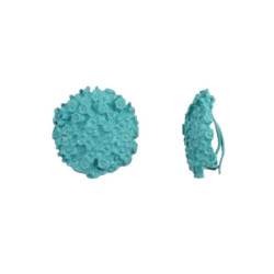 Amber - Boucle d'oreille a clips turquoise